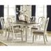 Signature Design by Ashley Realyn White / Light Brown 7-Piece Dining Package