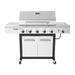 Nexgrill Deluxe 5-Burner Propane Gas Grill w/ Side Table & Ceramic Searing Side Burner