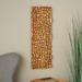 Brown Mango Wood Handmade Geometric Block Panel Abstract Wall Decor