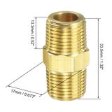 Brass Pipe Fitting Reducer Adapter for Water Oil Pressure Gauge Engine Temp Sensor