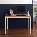 Harry Contemporary Wood and Metal Computer Desk in Oak，High quality and durable