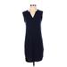 Athleta Casual Dress - Shift: Blue Solid Dresses - Women's Size X-Small