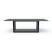 Compel Pivit Frame EXT Conference Table 96 in Wood in Brown | 29 H x 96 W x 48 D in | Wayfair PIV-CT-EXT-96-GA-BLK