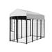 Kennels Direct Metal Kennel Kit w/ Cover Metal in Gray | 72 H x 48 W x 96 D in | Wayfair DK648WC