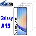 Lot de 2 ou 4 films protecteurs d'écran en verre pour Samsung Galaxy A15 4G 5G