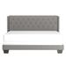 Rosdorf Park Desin King Tufted Upholstered Low Profile Standard Bed Velvet/Polyester in Gray | Queen | Wayfair 0AD5E397501049EA90DF95985FCA3972