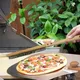 Brosse à pizza avec manche en bois et poils en acier inoxydable grattoir à pierre four à pizza