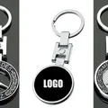 Porte-clés pendentif avec logo de voiture porte-clés Mercedes Benz W204 W203 W205 W212 W211