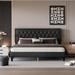 Winston Porter Neviyah Platform Bed Upholstered/Linen in Gray | 39.8 H x 78.3 W x 81.1 D in | Wayfair DFA39838CB414DF49421128D0267976C