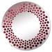 East Urban Home Cherry Foliage Leaves - Polka Dot Wall Mirror-MIR114722-Round, Crystal | 31.4 H x 31.4 W x 0.24 D in | Wayfair