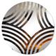 East Urban Home Dark Balloon Mystery Journey III - Baptist Fan Decorative Mirror-MIR113889-Round, Crystal | 23.6 H x 23.6 W x 0.24 D in | Wayfair