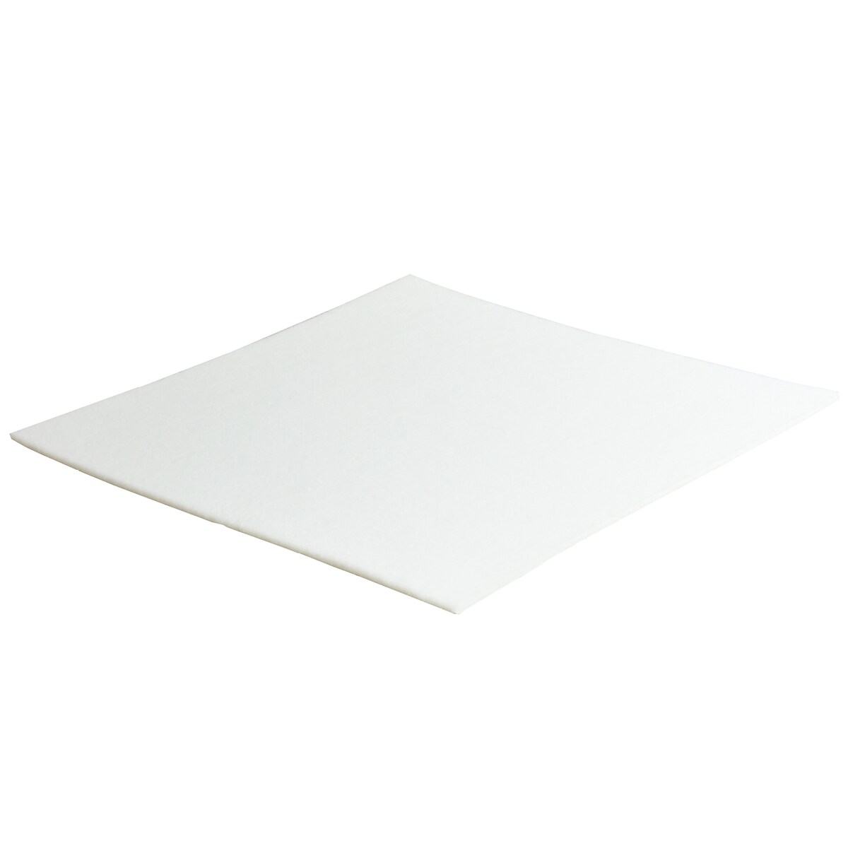 WAGNER Filz Platte - 200 x 200 x 3 mm, selbstklebend, weiß, für Filzgleiter, Schutzpads oder zum Basteln - 15176199 Image