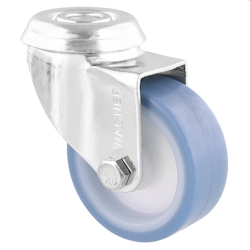 WAGNER ultrawendige 360° - Lenkrolle, ultrasoft, Rückenloch, für TENO Möbelbeine, Ø 50 mm, Tragkraft 50 kg - 23155001 Image