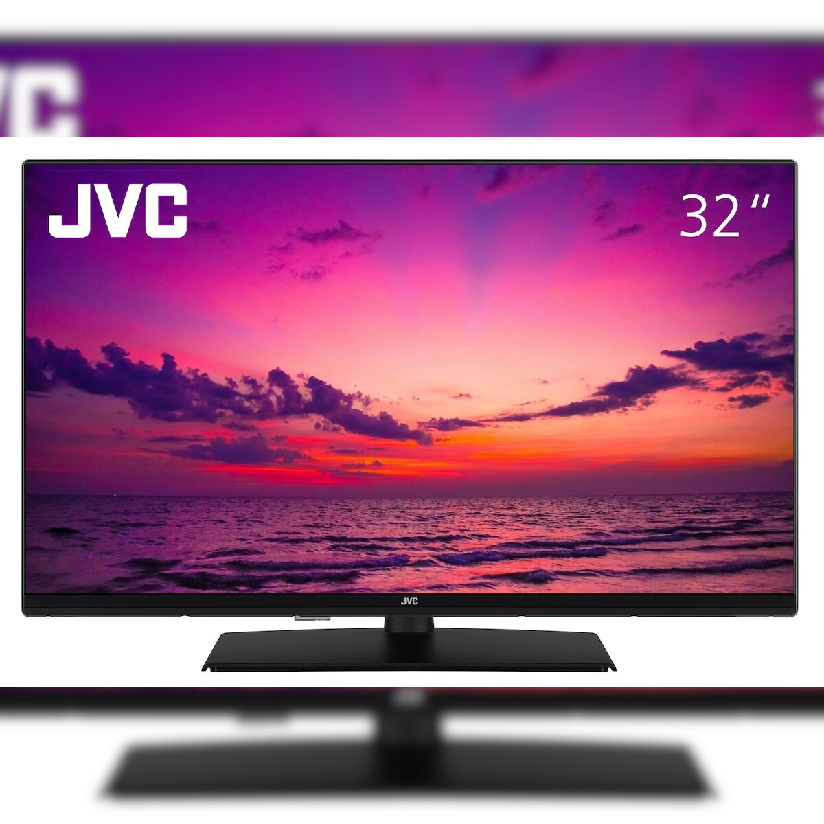 JVC LT-32VH4455 32 Zoll Fernseher (HD Ready, LED TV, Triple-Tuner) schwarz Image