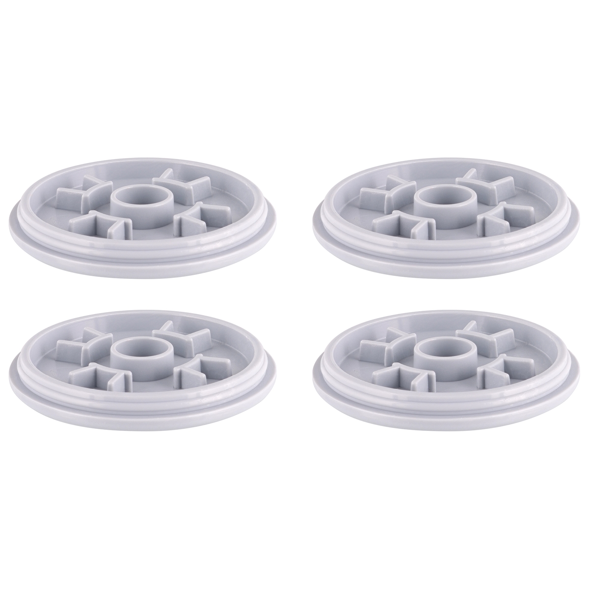 WAGNER QuickClick® 4 Ersatz Kunststoffgleiter SUPER Ø 50 mm für TENO Möbelbein System Ø 60 mm - DE Ware - 15804504 Image