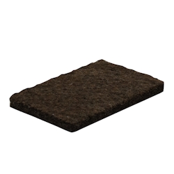 WAGNER Filz Pad 12tlg. - 22 x 36 x 3 mm, selbstklebend, braun, für Filzgleiter, Schutzpads oder zum Basteln - 15173799 Image