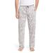 Palm Print Cotton Blend Pajama Pants