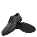 Perforations And Wingtip Leather Derby Shoes