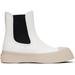 White Pablo Chelsea Boots