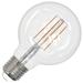 Bulbrite 776219 - LED7G25/30K/FIL/D/B/2 Globe Style Antique Filament LED Light Bulb