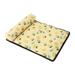 KANY Pet Beds Clearance Dog Bed Mat Pad for Dogs Cats Ice Silk Mat Blanket Cushion for Kennel/Sofa/Bed/Floor/Car Seats (Dog Mat)L Dog Pillow Dog Bed Large (Yellow L)