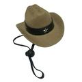 FITYLE Pet Costume Hat Dog Cowboy Hat Fashion Pet Dog Cowboy Hat Lovely Funny Headgear West Cowboy Hat for Cosplay Costume Decor Khaki