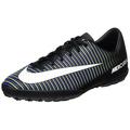 Nike Kids MercurialX Vapor VI Turf Shoes Black/White/Electric Green Soccer Shoes - 1Y