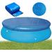 Round Pool Cover 10 Ft Dust Pool Cover Protector with Drawstring Design for Round Inflatable Swimming Pools Hot Tub Dustproof Cover