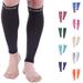 Doc Miller Calf Compression Sleeve Men and Women - 20-30mmHg Shin Splint Compression Sleeve Recover Varicose Veins Torn Calf and Pain Relief - 1 Pair Calf Sleeves Black Color - X-Large Size