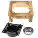 Alcohol Stove Holder Camping Cookware Adjustable Cooking Utensils Wood Pig Iron