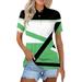 KDDYLITQ Womens Polo Shirts Short Sleeve Loose Summer Lightweight Shirts Wicking Collared Vintage Golf Shirts Green 2XL