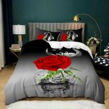 Luxury Hotel Bedding-Queen Size(1 Duvet Cover 2 Pillowcases) Bedding Set Bedclothes Include Duvet Cover Bed Sheet Pillowcase Comforter Bedding Sets Bed