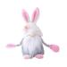 KEVCHE Easter Bunny Flower Faceless Gnomes Doll Plush Toy Ornaments Home Decoration Pink