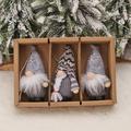 Christmas Gnomes Set of 3 Handmade Santa Toys Scandinavian Tomte Plush Gnome Home Tabletop Ornaments Christmas Decorations