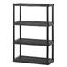 Sandusky PS361856-4B Plastic Shelving 36 Width X 56 Height X 18 Depth Black