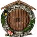 Garden Doors and EC36 Windows for Trees Miniature Gnome Sculptures and Statues Wall and Trees Outdoor Wooden Doors and Windows in The Yard Garden Trees Garden Garden Sculptures and Statues