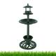 SAC SMARTEN ARTS Birdbath Bird Feeder with Planter Plastic Garden Lawn Backyard Patio Balcony Decor Outdoor Garden Decor