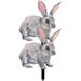 2 Pcs Ornament Spring Ornaments Garden Decoration Insert Easter Sign Stake Acrylic Lawn