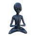 SNSN Meditating Alien Garden EC36 Sculptures & Statues Alien Resin Statue Ornament Yard Best Art Decor for Indoor Outdoor Home or Office Collectible Figurine Gift Grey Small (SNSN-cijia-1)