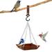 LWZWM Bird Feeder New Bird Feeder Outdoor Hanging Weather-Resistant Birdfeeder Bird Gifts Hummingbird Feeder Innovative Humming Bird Feeder for Window Outdoors Indoor Gift for Bird lover