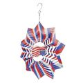 American Flag Garden Decorations Memorial Windchime Wind Chime Outdoor Patriotic Turntable Sculpture American Style Stainless Steel