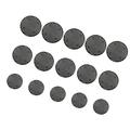 150 Pcs Round Mesh Pads Flowerpot Bottom Grid Hard PP Garden Drainage Mesh Hollow Pads for Planting Supplies (Black 2.5cm 4.5cm 7.5cm Diameter Style)