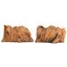 2 Pcs Flowerpot Wood Stump Planter Vintage Vase Vases Home Decor Office Cement Succulents