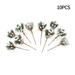 Yannee 10 Pcs Artificial White Pine Berry Holly Flower Pcsmas Decor Christmas Branch Ornament