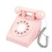 Phones Kids Rotary Phone Playset Baby Toy Telephone Model Simulation Turntable Phone Toy Mushroom Pink Wooden Parent-child