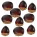 10 Pcs High Pressure Polyethylene Home Forniture Decor Simulated Dried Fruit Chestnut Nuts Party Decoration Holiday Photography Props Ornament Model Artificial