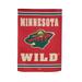 Evergreen Flag Embossed Suede Flag GDN Size Minnesota Wild 12.5x0.2x18 Inches