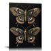 COMIO Gothic Butterfly Wall Art Dark Academia Canvas Print Vintage Butterfly Pictures Retro Gothic Posters Dark Butterfly Wall Art Dark Academia Artwork Black Butterfly Painting Decor 16x20in