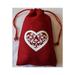 Valentine Chocolate Gift Bag (Dark Chocolate Caramels - No Salt) One Full Pound