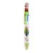 BAILANku 6-in-1 Multicolor Ballpoint Pen 6 Color Ballpoint Push Type Pen 0.5 MM Multicolor Ballpoint Pen Retractable Ballpoint Pens for Office School Supplies Students Children Gift